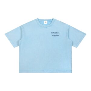 Front view of "Fruits of My Labor" Tee (Washed Light Blue)
