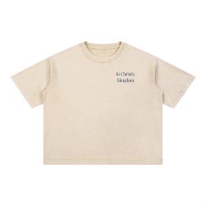 Front view of "Fruits of My Labor" Tee (Tan Washed)