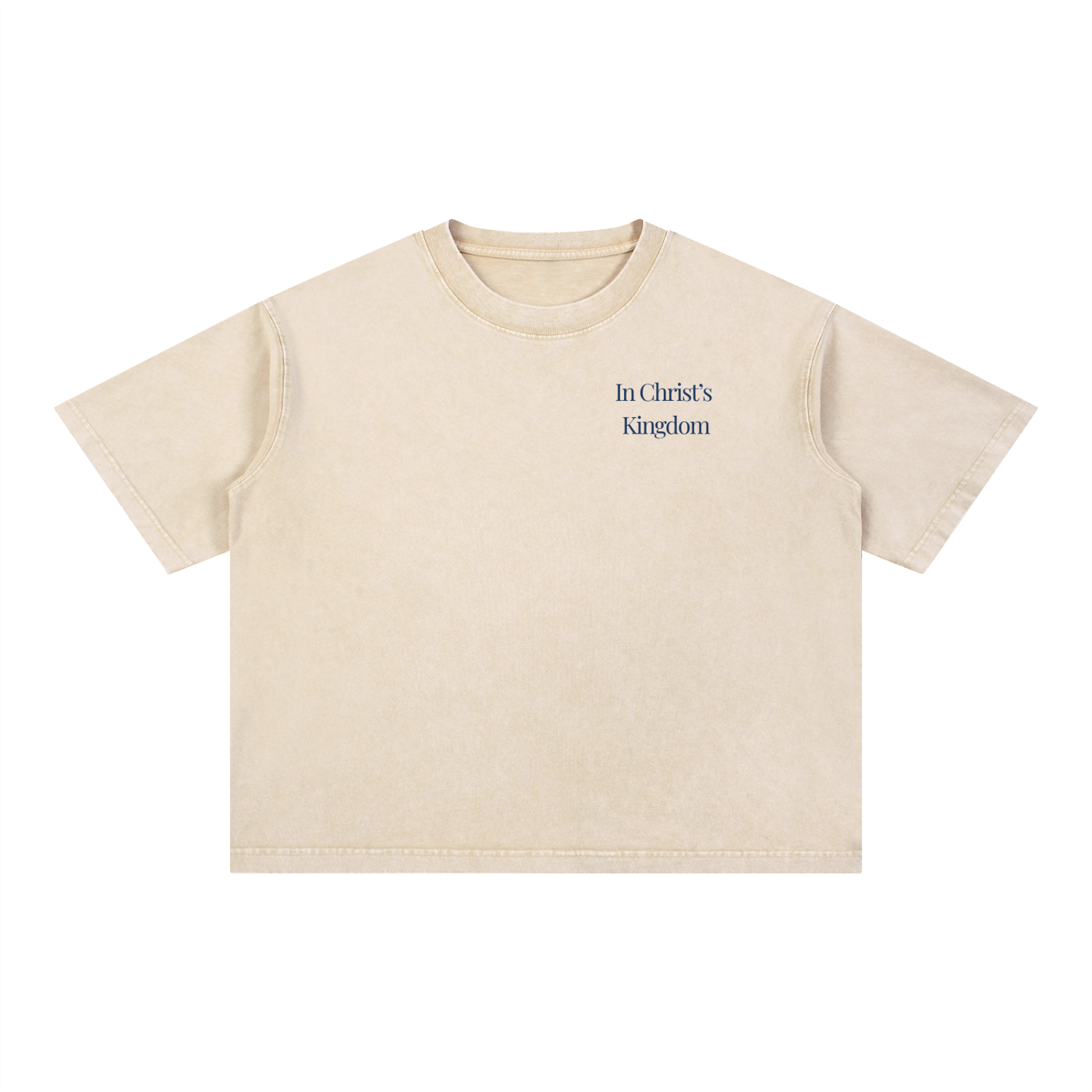 Front view of "Fruits of My Labor" Tee (Tan Washed)